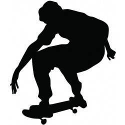 sticker mural skater decoratif