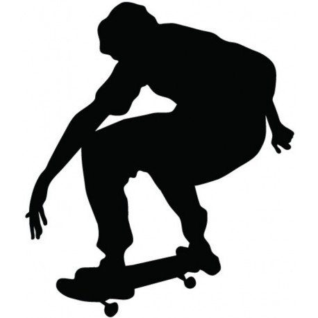 sticker mural skater decoratif