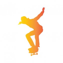 sticker skate chambre fille
