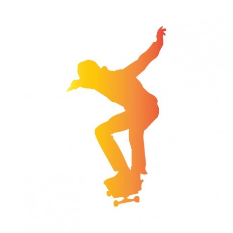 sticker skate chambre fille