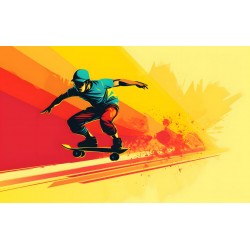 sticker skater chambre garcon