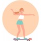 sticker skater deco chambre