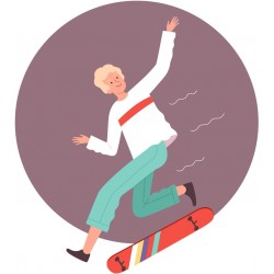 sticker skater decoration