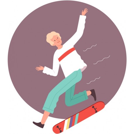 sticker skater decoration