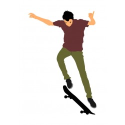 sticker skater fille