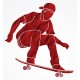stickers muraux skater pas cher
