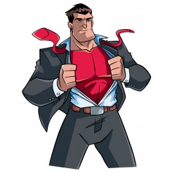 autocollant hero chambre garcon