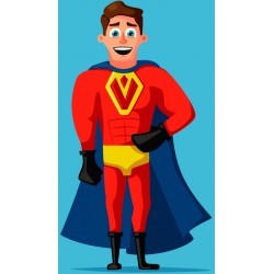 autocollants muraux groupe super hero