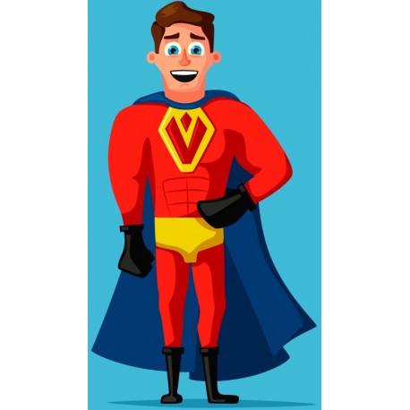 autocollants muraux groupe super hero