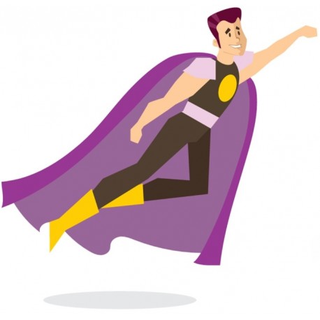 autocollants muraux my dad is super hero