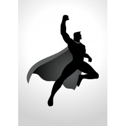 autocollants muraux super hero deco