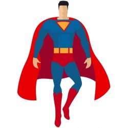 autocollants muraux super man