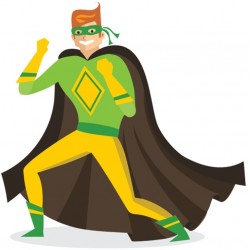 autocollants muraux super man garcon