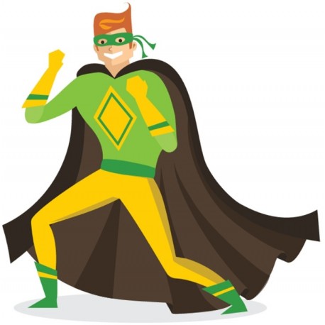 autocollants muraux super man garcon