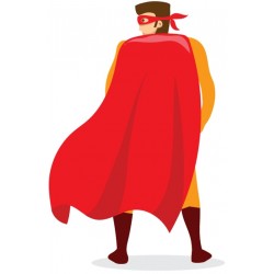 autocollant super hero garcon