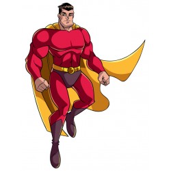 autocollant super man