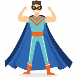 autocollant super man deco garcon