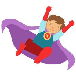 autocollant super man geant