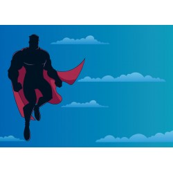 sticker mural super hero chambre garcon