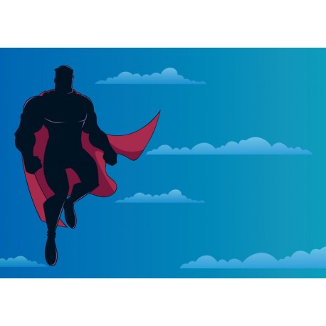 sticker mural super hero chambre garcon