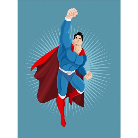 sticker mural super woman