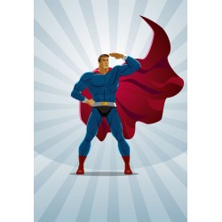 stickers super man deco garcon