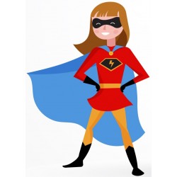 stickers super man statut de la liberte