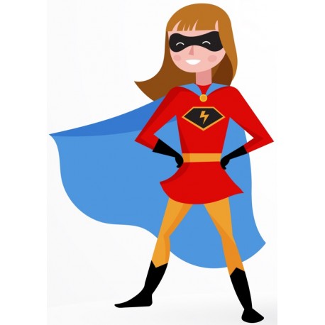 stickers super man statut de la liberte