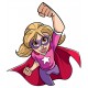 sticker super girl