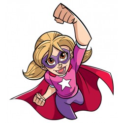 sticker super girl