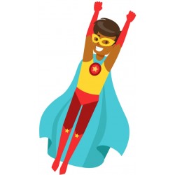 sticker super hero chambre enfant