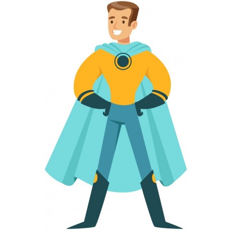 sticker super hero deco garcon
