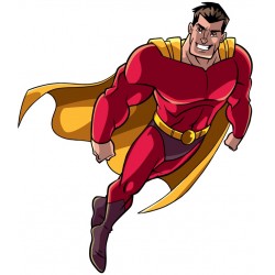 sticker super hero decoration garcon