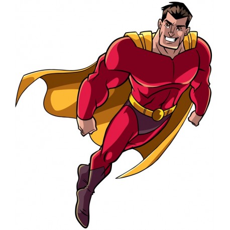 sticker super hero decoration garcon