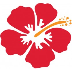 autocollant mural tiare chambre