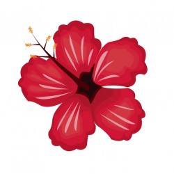 stickers tiare decoration