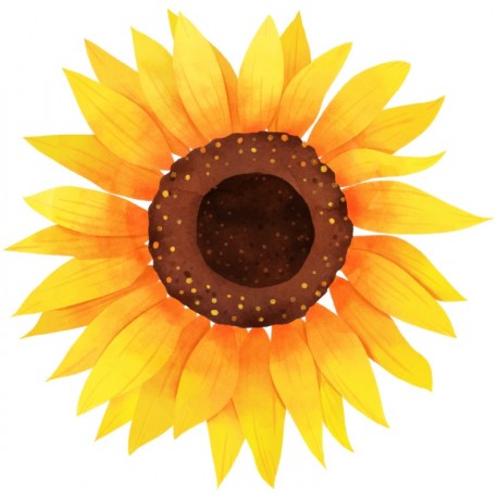 autocollant mural tournesol