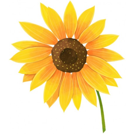 autocollant mural tournesol decoratif