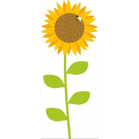 autocollants tournesol chambre