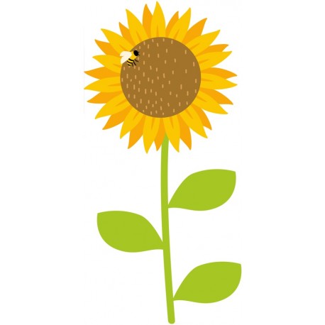 autocollants tournesol deco