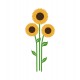 sticker mural tournesol deco