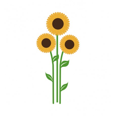 sticker mural tournesol deco