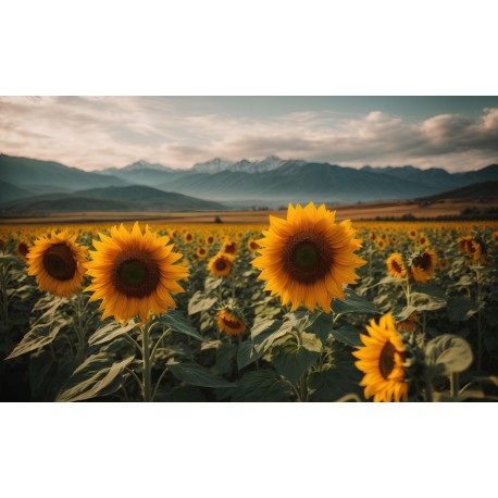 stickers tournesol peinture