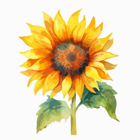sticker tournesol decoration