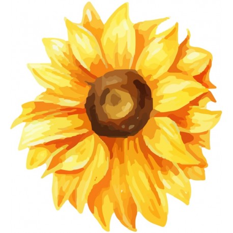 sticker tournesol geant