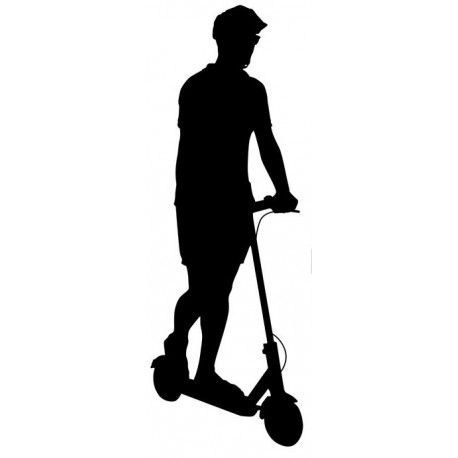 autocollant mural trotinette