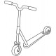 autocollant trottinette chambre garcon