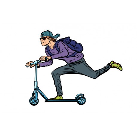 autocollant trottinette deco