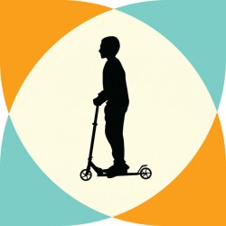 autocollant trottinette deco garcon