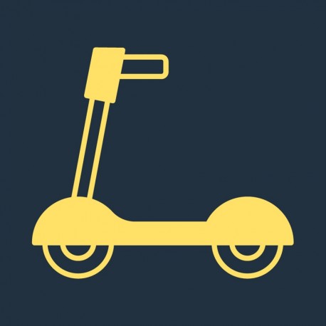 sticker mural trottinette decoration